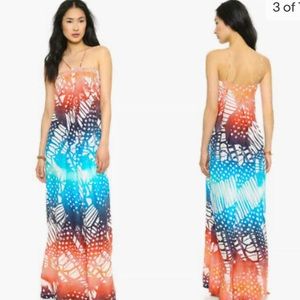 DVF Diane Von Furstenberg Annie April Oasis Silk Scarf Maxi Dress 2